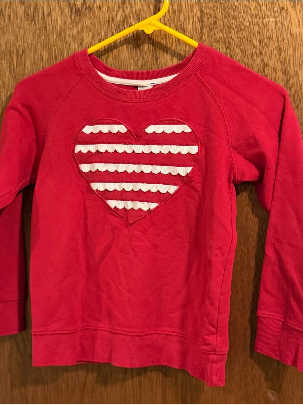 Gymboree Red Heart Stripe Crewneck Sweatshirt